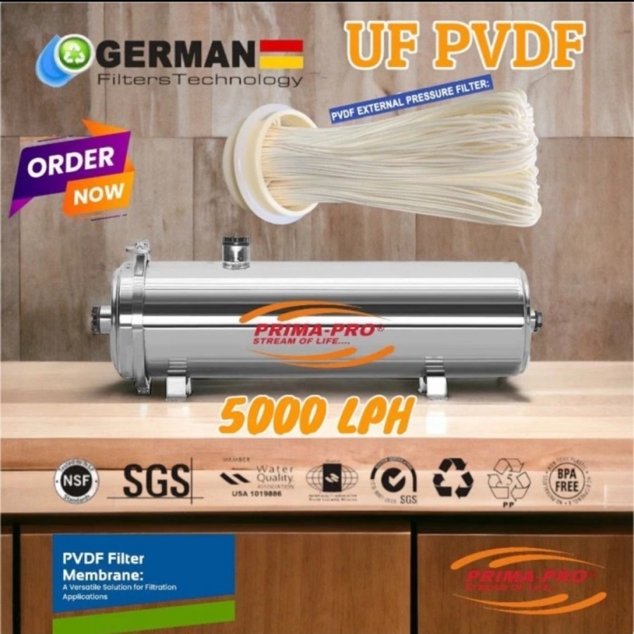ultrafiltrasi pvdf 5000 lph uf 5000 lph pvdf Filter Air UF 5000 lph
