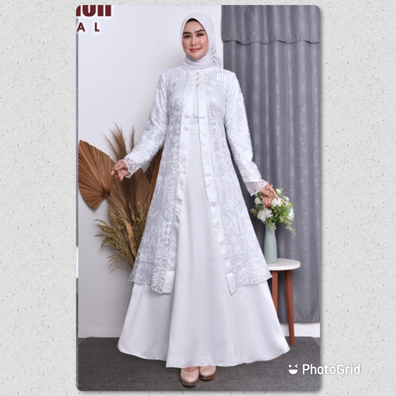 YUC GAMIS PESTA OUTER LEPAS PASANG/GAMIS PESTA MEWAH/GAMIS PESTA JUMBO/GAMIS KONDANGAN/OUTER LEPAS
