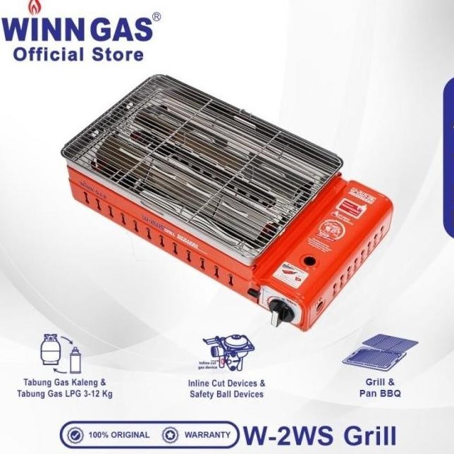 Ef Winn Gas Kompor Grill Portable W2Ws 2 / Kompor Portable Grill Bbq Majasari.Official