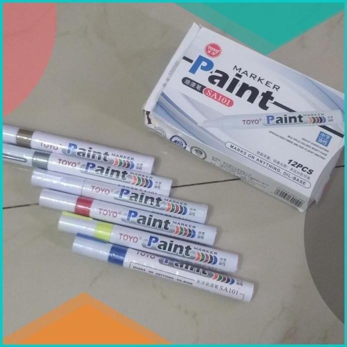 

SPIDOL PERMANEN MARKER PERMANEN TOYO PAINT MARKER PEWARNA BAN ASLI 16n