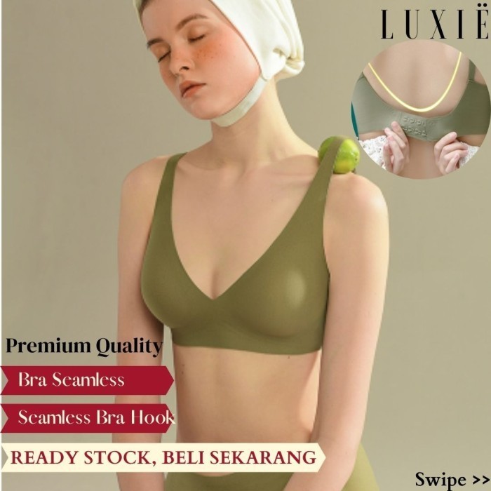 Airy Seamless Bra Tanpa Kawat / Zero Feel Kait Belakang / Bra