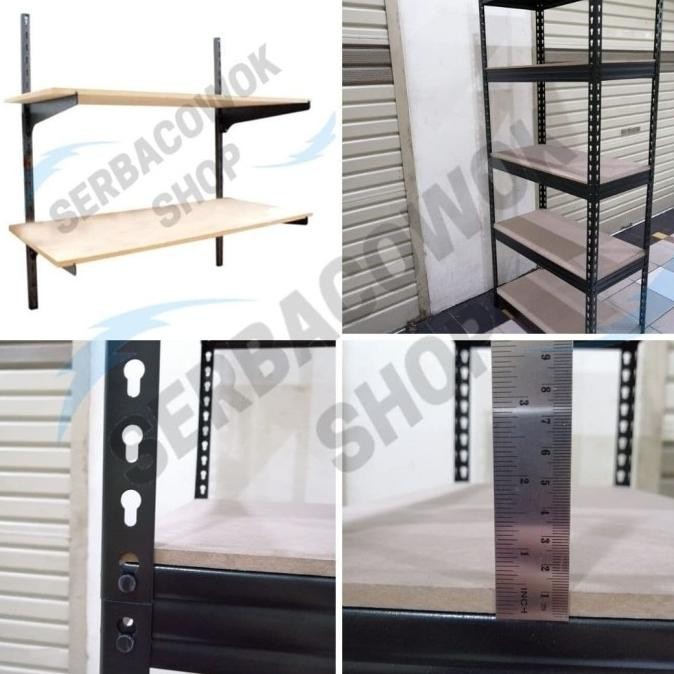 Paket Kenmaster Rak 5 Susun Besi 750 Kg - Rak Dinding 2 Susun Besi Widyaschoice