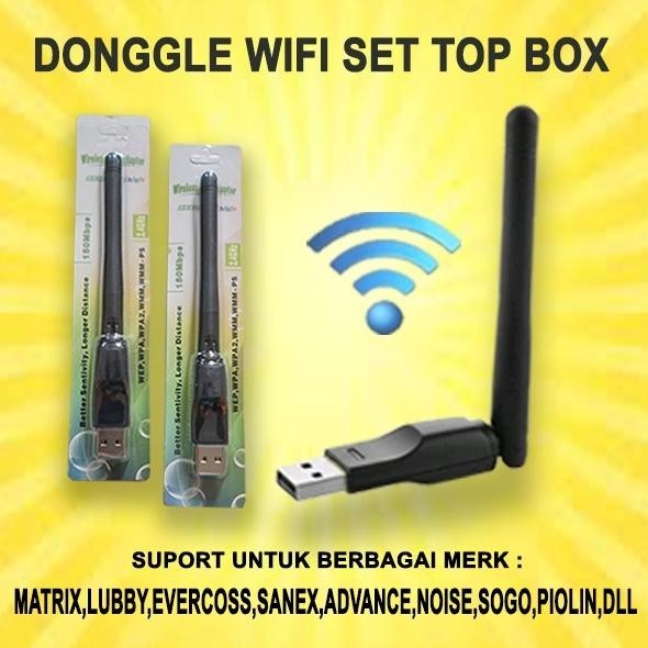 Best Produk Wifi Dongle Set Top Box Universal for MATRIX ,EVERCOSS,LUBBY,ADVANCE,SOGO,VENUS,DLL lari