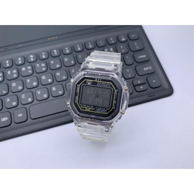 {JAM} Harga Grosir Jam Tangan 511 Digital Water Resistant Strap Rubber Transpran TERLARIS