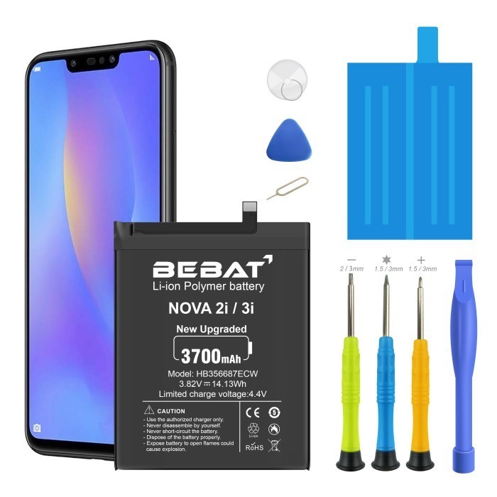 NEW SERIES BEBAT BATERAI BEBAT ORIGINAL BATTERY 3700AMH FOR HUAWEI NOVA2I NOVA3I QUALITY ORIGINAL