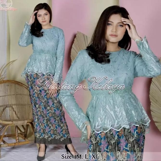Big Sale Set Kebaya Tille Aurora/Kebaya Modern 2021/Kebaya Remaja Original