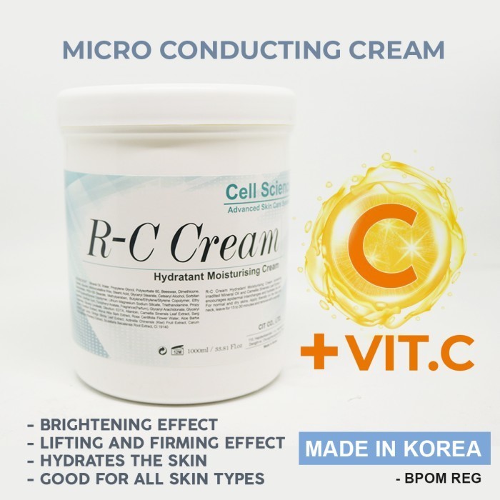 Rc Cream Rf Cell Science + Vit.C / Massage Cream Face Body Korea 1Kg