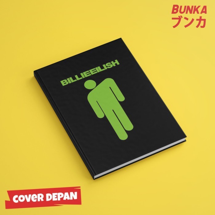 

Trendi Notebook Band Billie Ellish Icon Hardcover A5 Buku Tulis Catatan Notes Terlaris