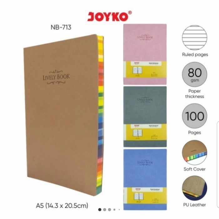 

Kusus Hari Ini Buku Tulis Catatan Bergaris Ruled Notebook Joyko Nb-713 Lively Book Diskon