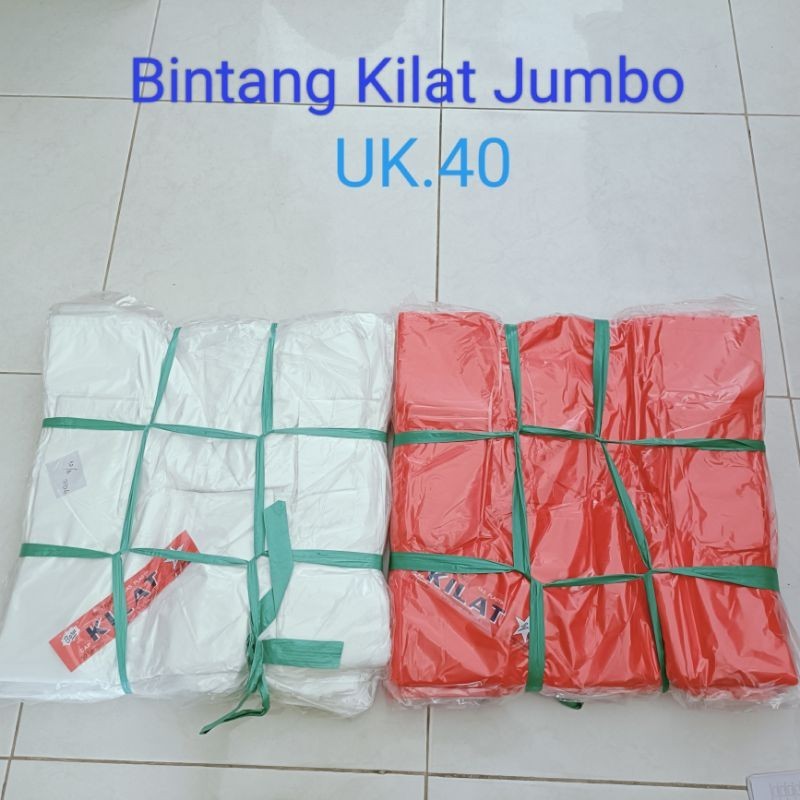 Kantong kresek cap Bintang Kilat Jumbo warna uk.40