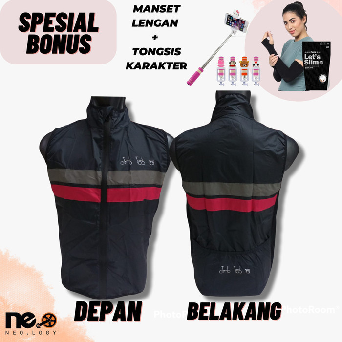 Rompi Brompton Sepeda Lipat Brompton Vest ( Black )