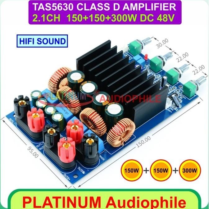 Jual | New Stock Tas5630 Amplifier Class D 2.1Ch 2X150W+300W Tas5630 Class D Amplifier