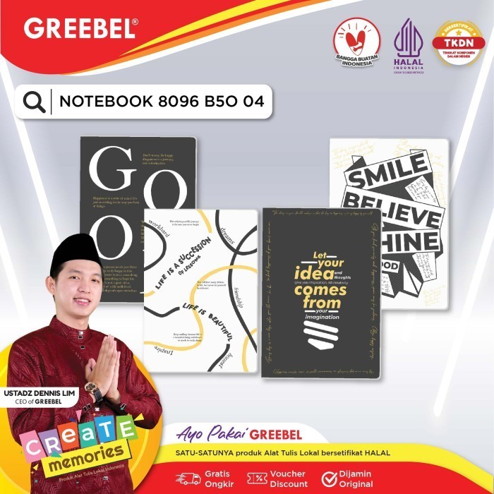

Segera Miliki Greebel Notebook 8096 B5O 04 /Agenda /Planner /Buku Catatan 96 Halaman Trendi