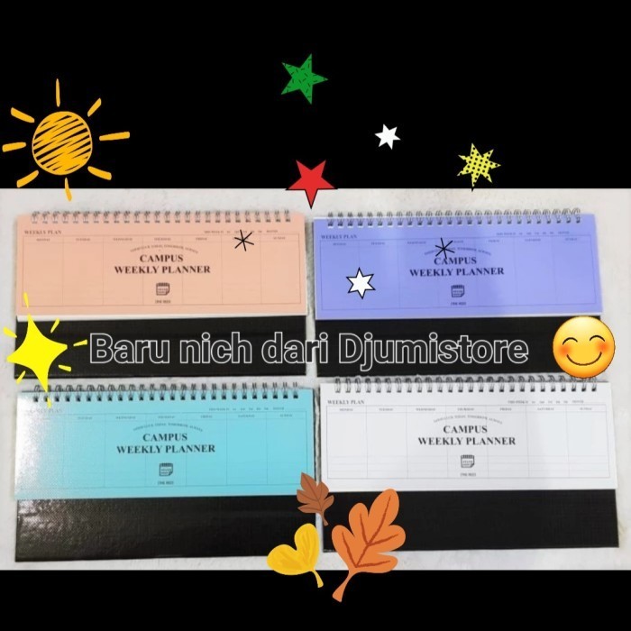 

Bagus Weekly Planner Campus Baru Bergaransi