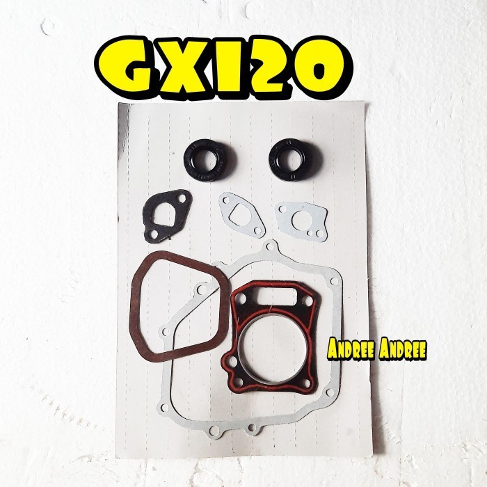 ~@~@~@~@] GX 120 Paking Komplit Gasket Cylinder Set Oil Seal Honda GX120 GX-120