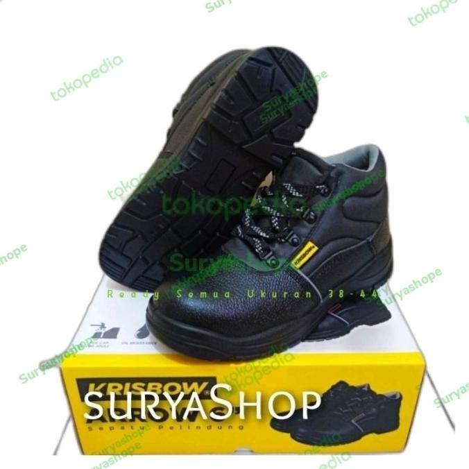 TERLARIS Sepatu safety Krisbow Arrow 6 inch - Hitam