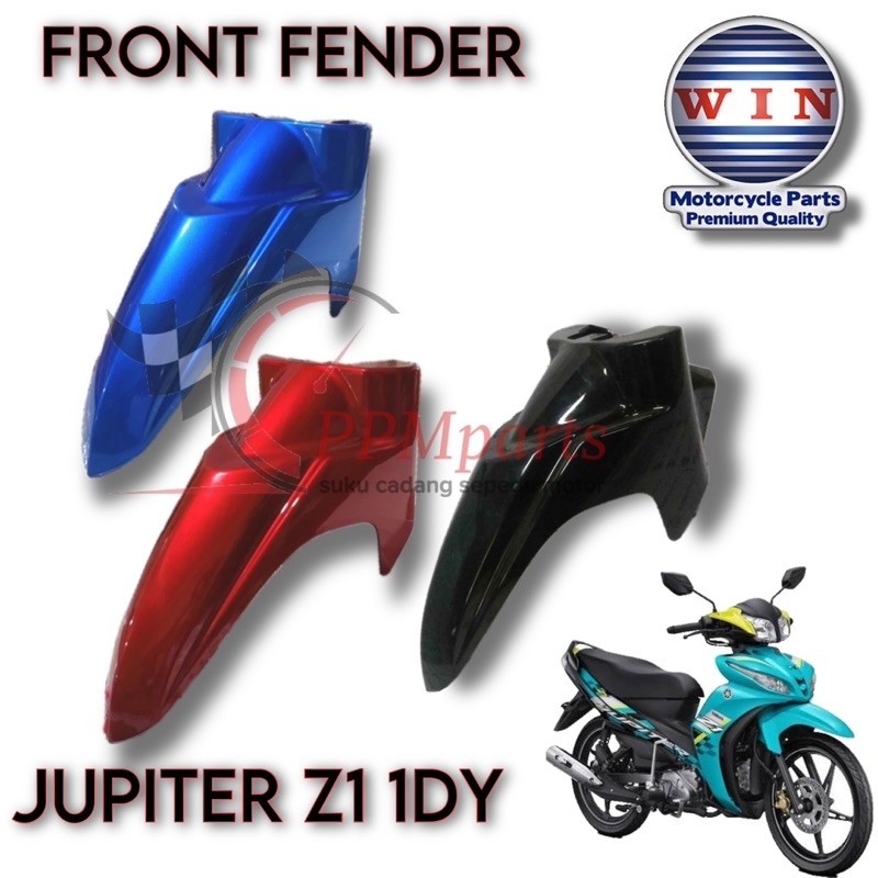 Spakbor Depan Front Fender Jupiter Z1 Hitam Merah Biru 1DY-F1511-00-P0 WIN