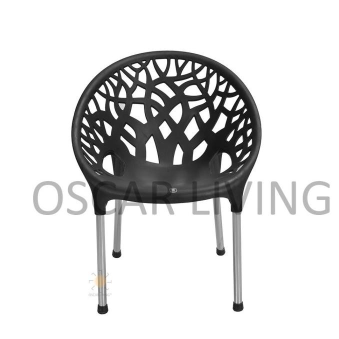 Kursi Twin Pan / Kursi Santai Plastik Kaki Stainless / Kursi Kafe Lapaknyamarlin