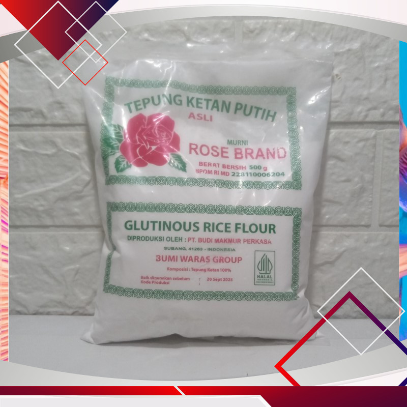 

Rose Brand Tepung Ketan Putih 500gr .
