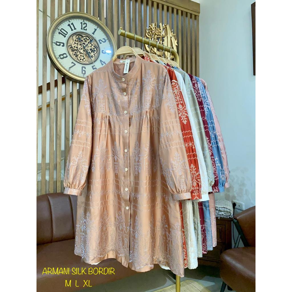 [BEST DEAL] Tunik wanita brand kamari katun armani silk bordir premium