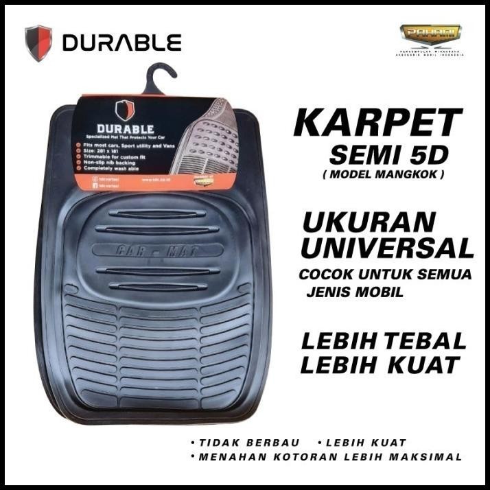 DISKON VW SAFARI TOURAN TIGUAN COMBI KARPET MOBIL DURABLE PVC 4PCS UNIVERSAL 