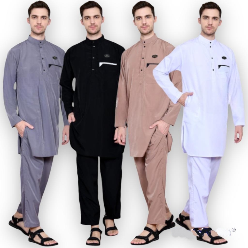 [BEST DEAL] setelan kurta pria dewasa baju set celana - koko dewasa - baju gamis kurta jubah pria