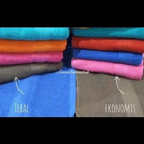Flash Sale JH Handuk Mandi Dewasa Mutia Uk 70x140 EKONOMIS - Random .,