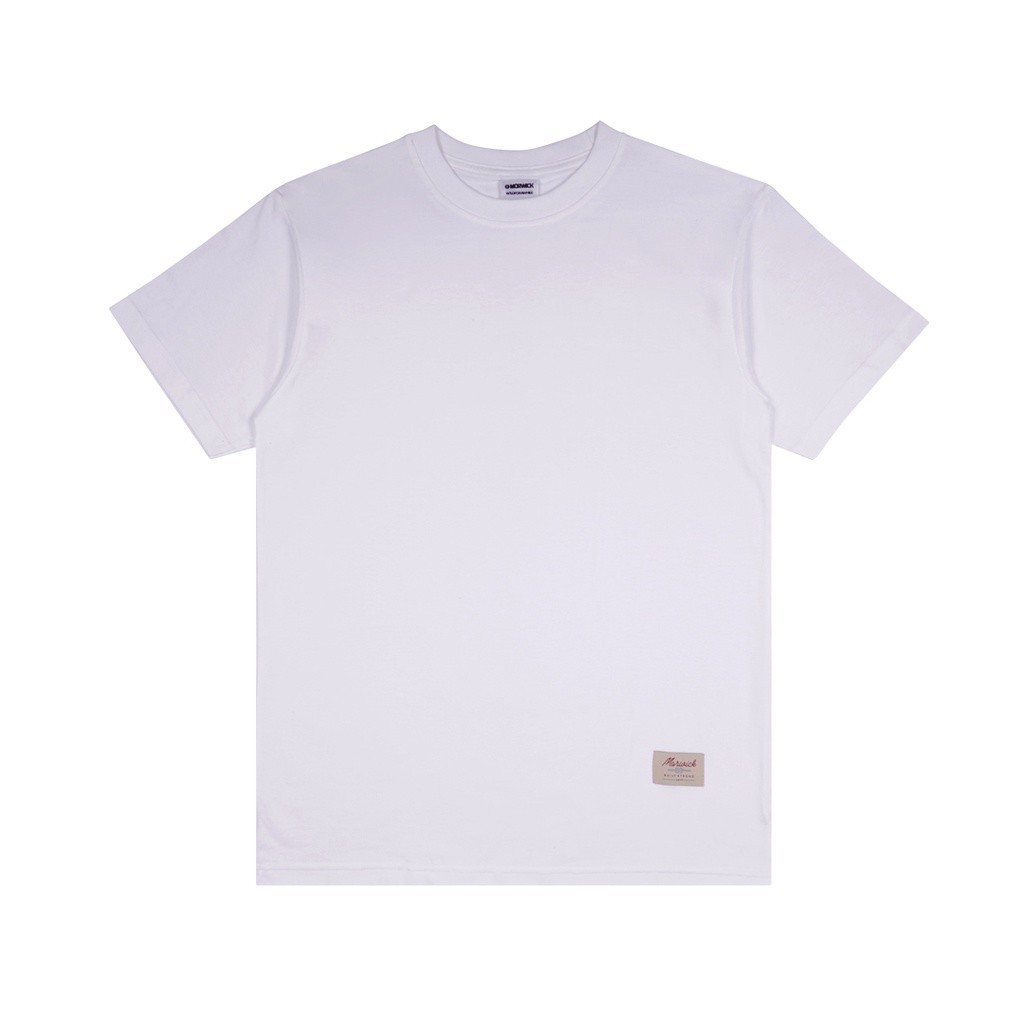 Promo Mega Sale 2.2 // MORWICK - Kaos Short Sleeve Lengan Pendek Pria - Plano - Putih