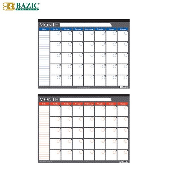 

Cantik Bazic 17" X 22" Undated 12-Month Desk Pad Calendar Terlaris