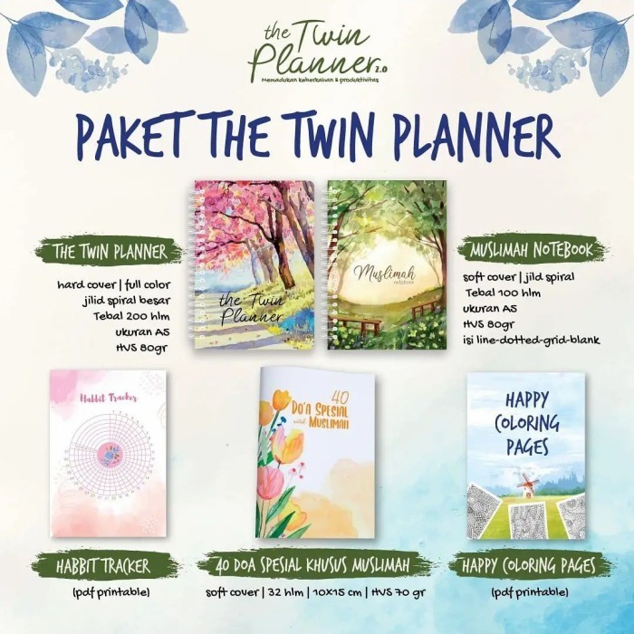 

Aman Paket The Twin Planner 2022 Terlaris