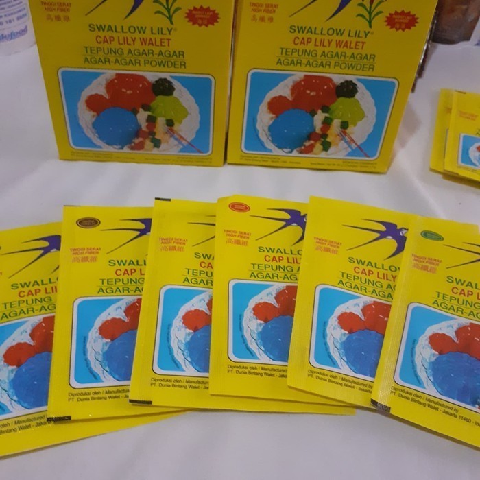 

] Agar agar swallow globe aneka warna / Agar agar walet per sachet