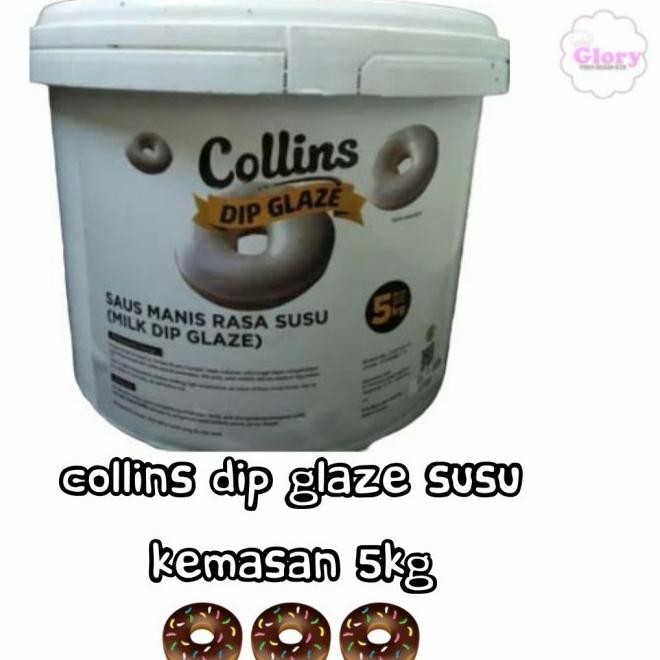 

Collins Dip Glaze Susu 5Kg/Topping Donat/Topping Kue - kuigrocery