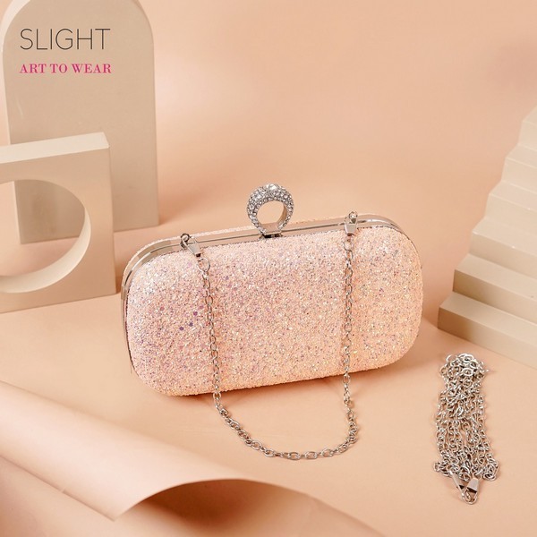 Clutch Tas Pesta Arabella Peach M