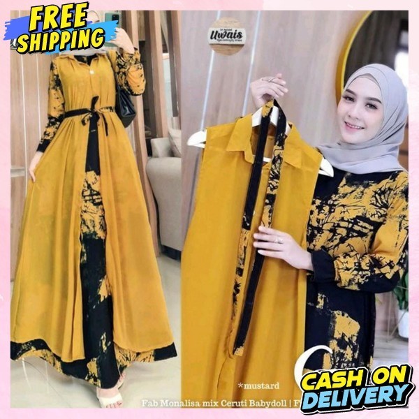 Gamus Elegan Gamiss Super Jumbo Gammis Casual Wnta Gams Murah Perempuan Syar'I Pakaian Sarii Gsmis M