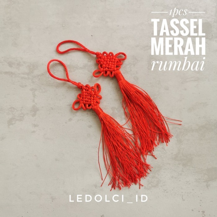 

best produk] (PER PCS) TASSEL RUMBAI IMLEK TALI HIASAN HAMPERS IMLEK CNY SINCIA