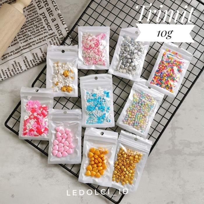 

*$*$*$*$] TRIMIT SPRINKLE SPRINKLES HIASAN DEKORASI KUE 10 GRAM
