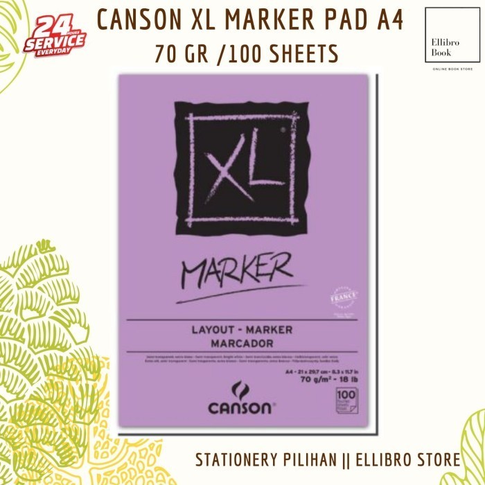 

Murah Canson Xl Marker Pad A4 70 Gr /100 Sheets Murah