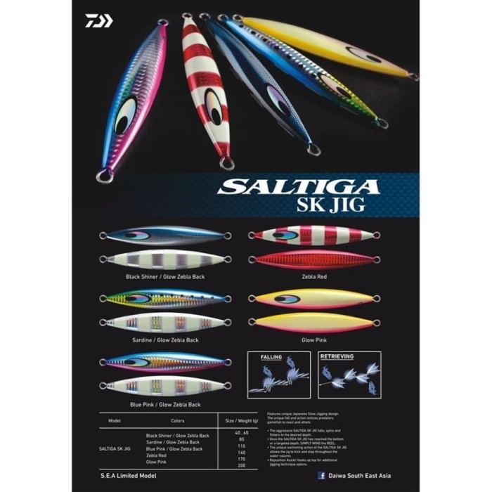 Terbaru Daiwa Saltiga Sk Jig Umpan Slow Jigging Sj Pancing Promo Terlaris