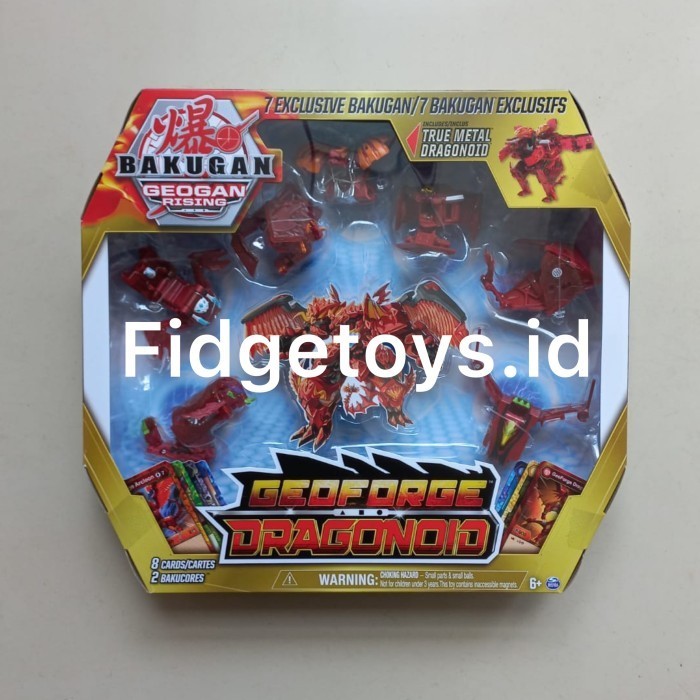 Terbaru Bakugan Geoforge Dragonoid 7-In-1 Includes Exclusive True Metal Dragon Promo Terlaris