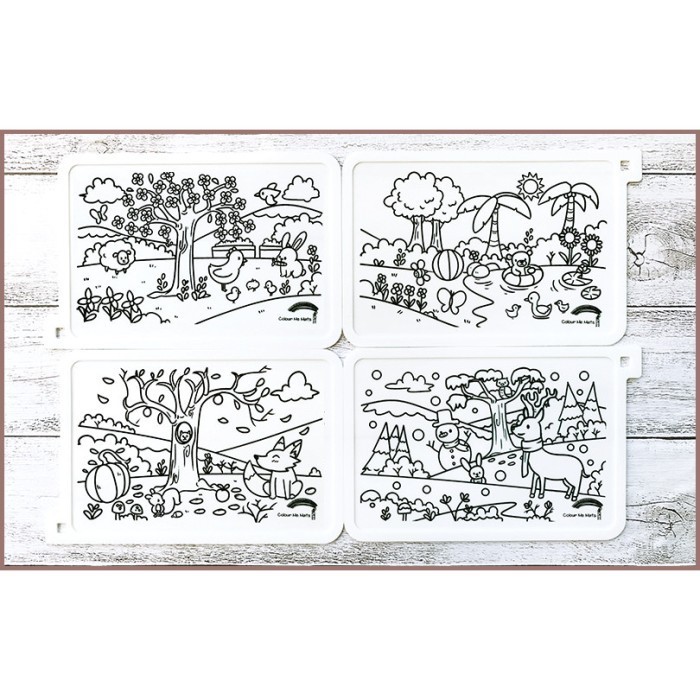 

Bagus Colour Me Mats - 8 Design Puzzle Mats Trendi