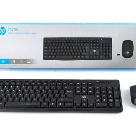 Baru COMBO KEYBOARD + MOUSE WIRELESS HP CS700 / KEYBOARD & MOUSE HP ..