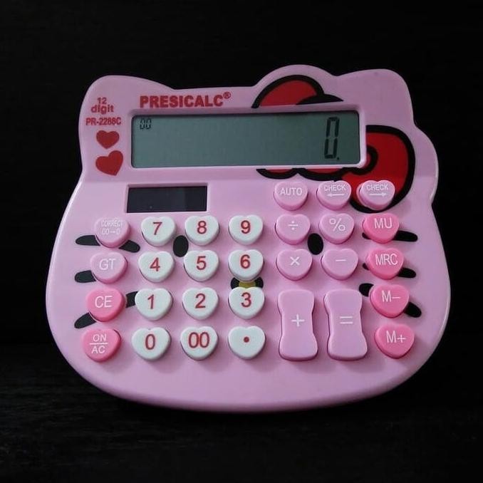 

Model baru - HELLO KITTY KT 2288 (12Digit) Kalkulator/Calculator !!