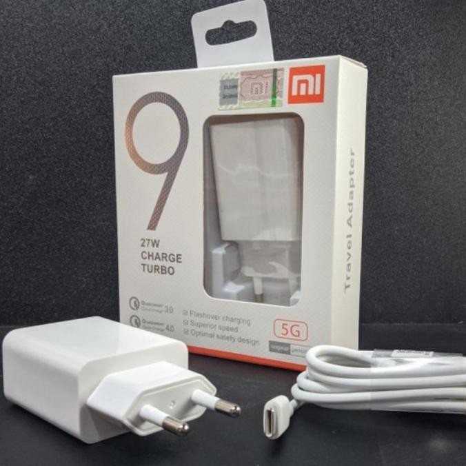 Berkualitas Charger Turbo Xiaomi Mi9 27W Fast Charging Kabel Usb Micro & Type C - MicroUSB ..
