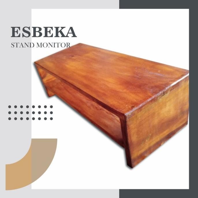 Best - Alas Kayu - Dudukan Monitor Stand Peninggi Komputer/TV LED/LCD - 2 