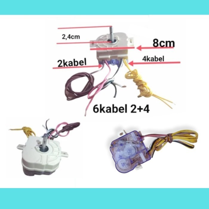 timer 6 kabel dudukan miring mesin cuci 2 tabung Toshiba