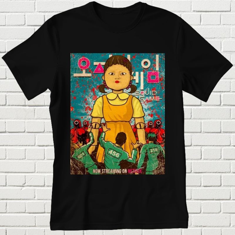 BAJU KAOS SQUID GAME UNISEX TSHIRT || BAJU KAOS || KAOS || KAOS SQUID GAME || KAOS GAME || KAOS DIST
