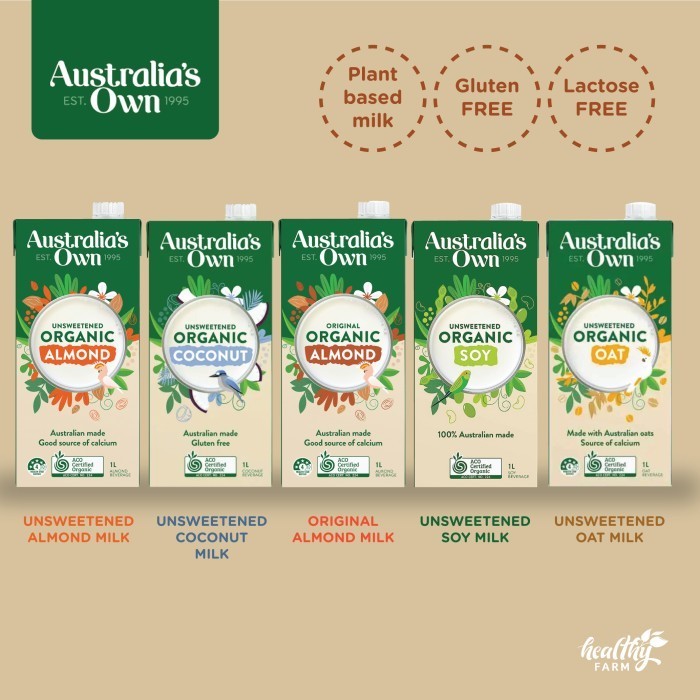 

tab Organic Milk Australia's Own 1L-Susu Vegan Gluten Free Almond Soy Coco