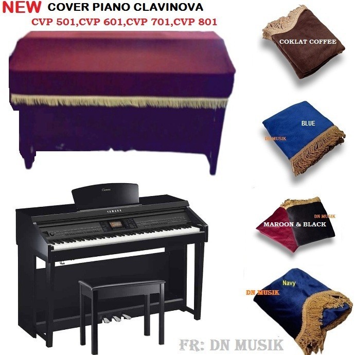 Cover Piano Clavinova Cvp 701,Cvp 601,Cvp 501,Cvp 801