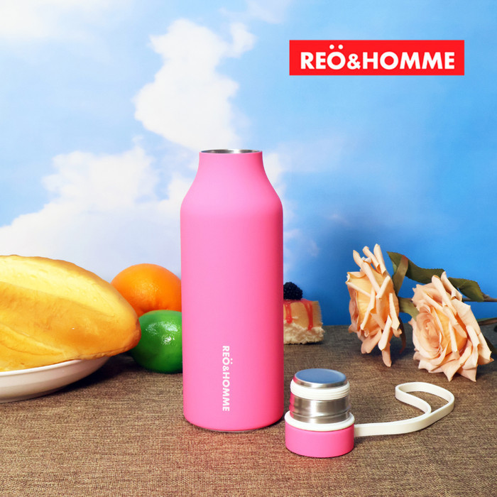 Reo&Homme Tumbler Stainless Vacuum Flask Thermos Dengan Strap Silikon