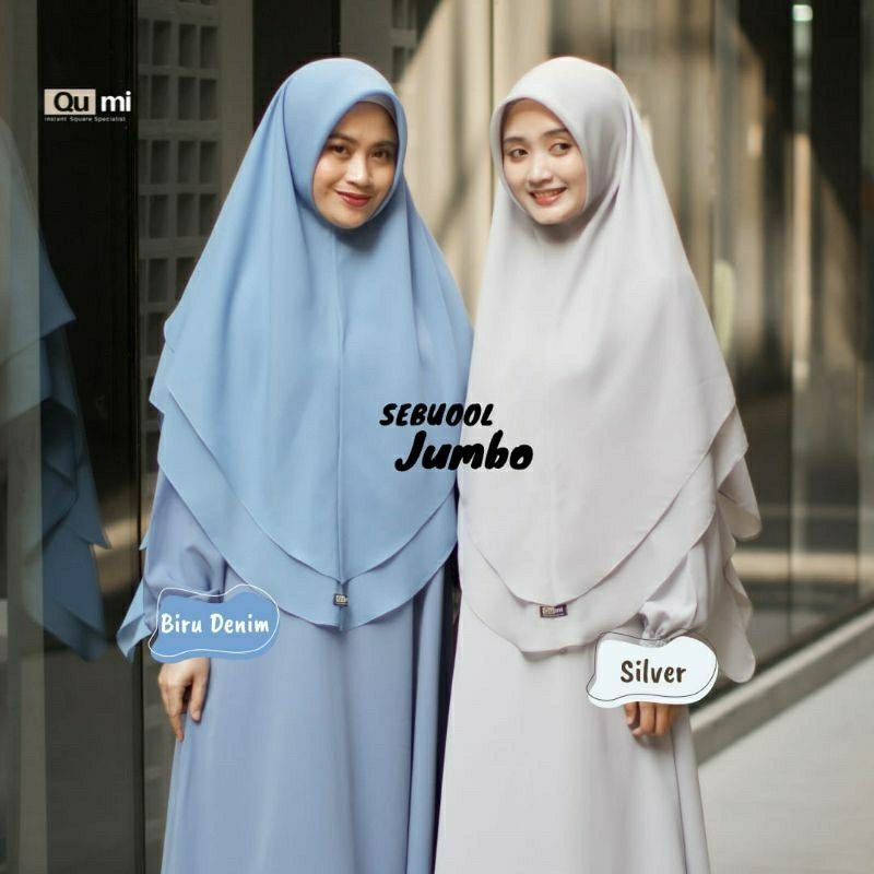 Promo Mega Sale 2.2 // khimar sebuol jumbo by Qumi label